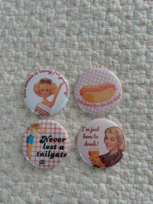 Retro Gameday Buttons