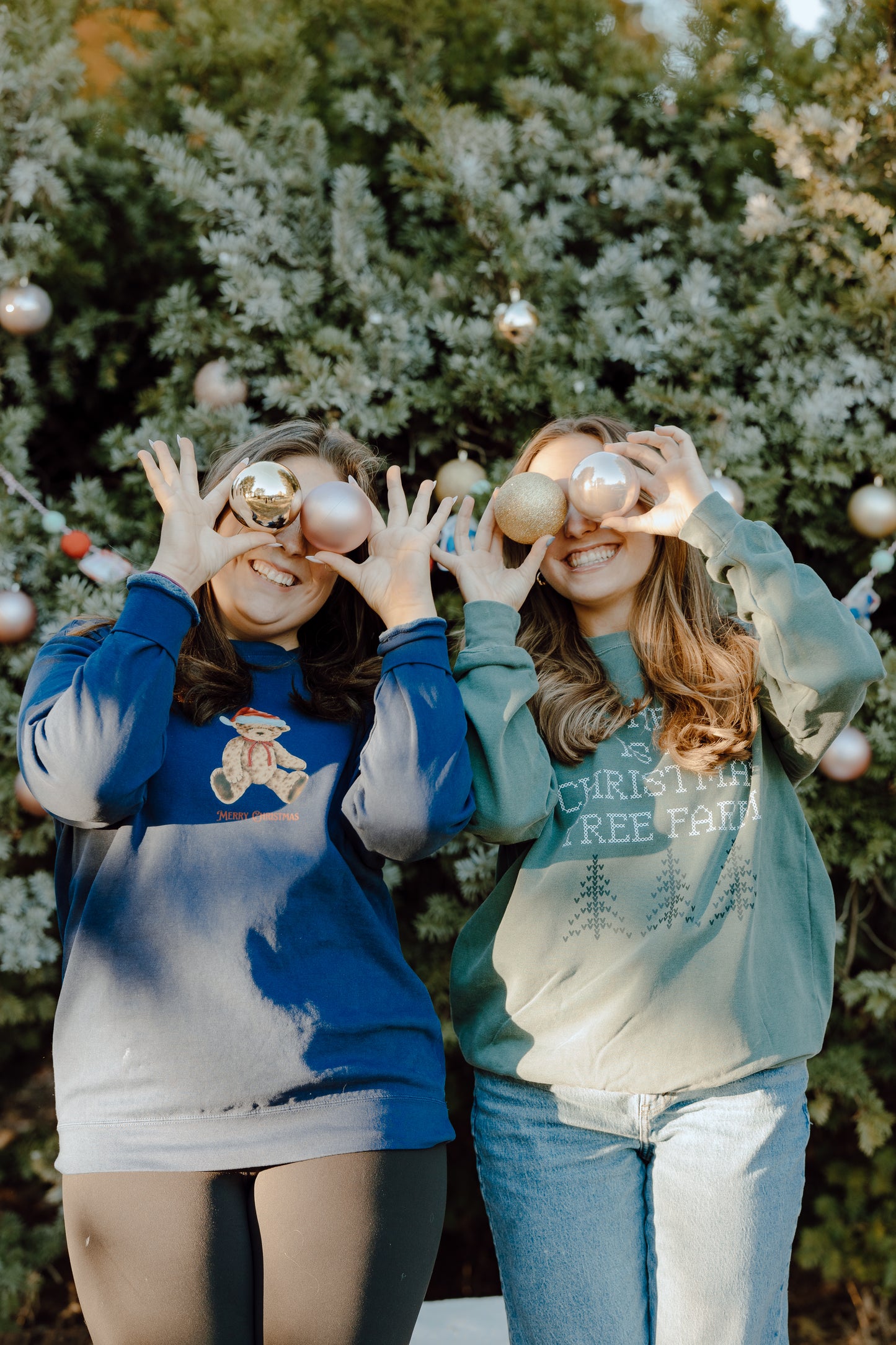 Merry Christmas teddy bear crewneck