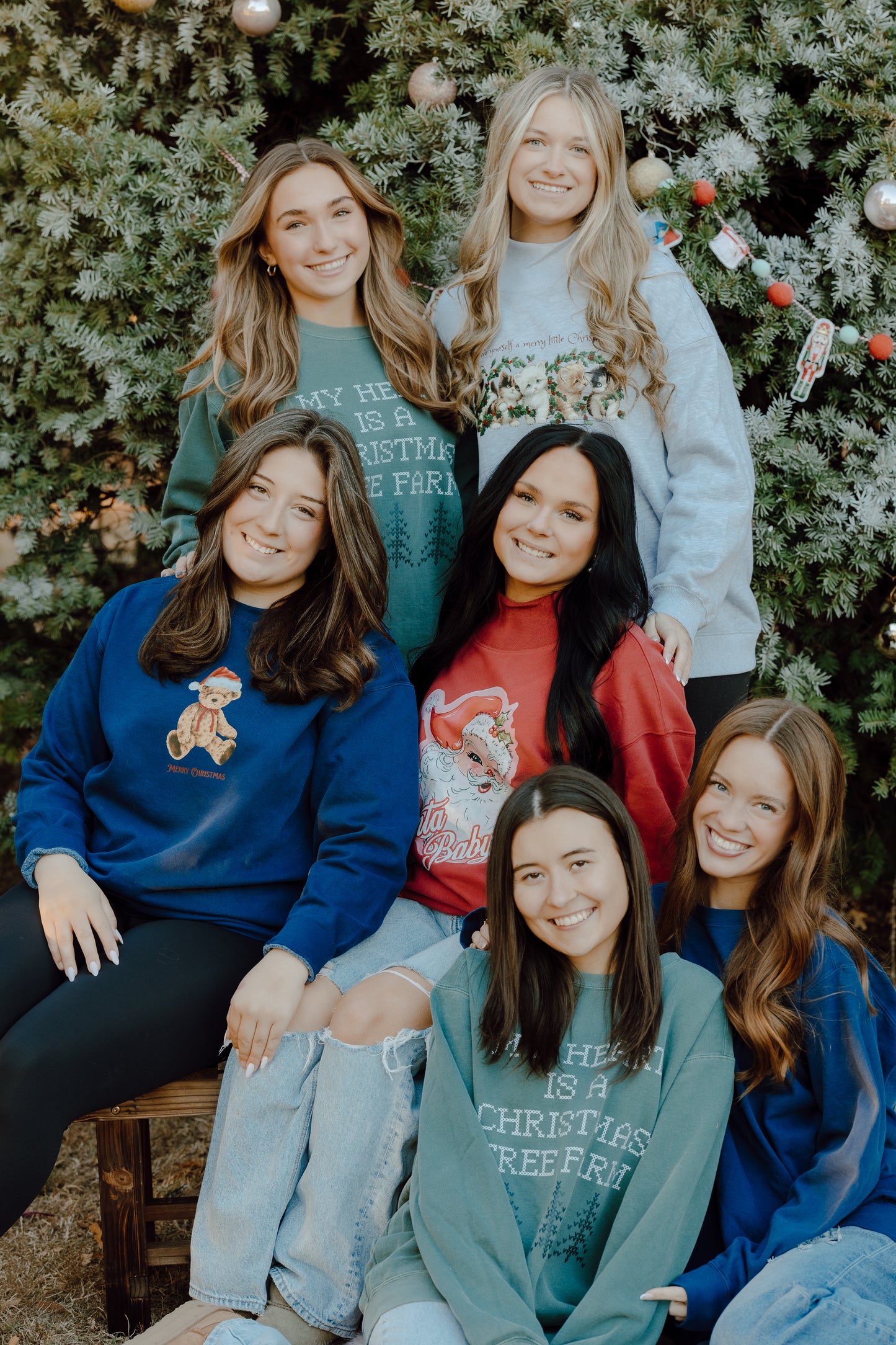 Santa baby mock neck