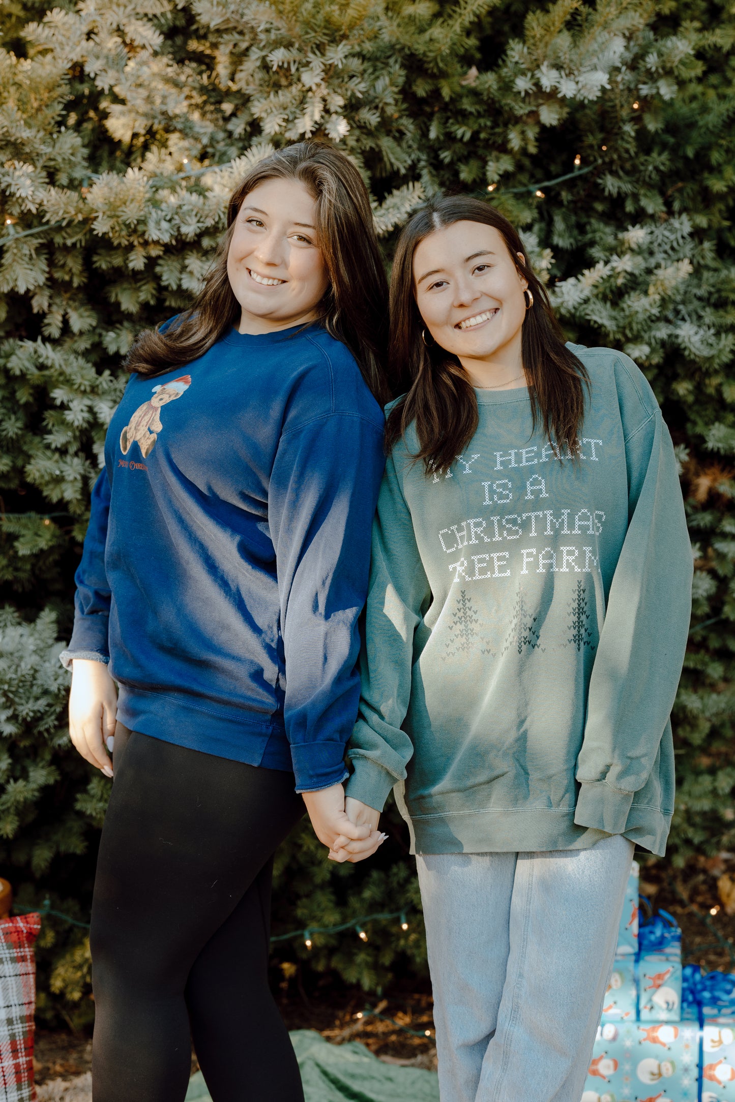 My Heart is a Christmas Tree Farm crewneck