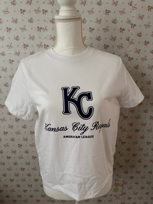 Kansas City Royals boxy cropped tee
