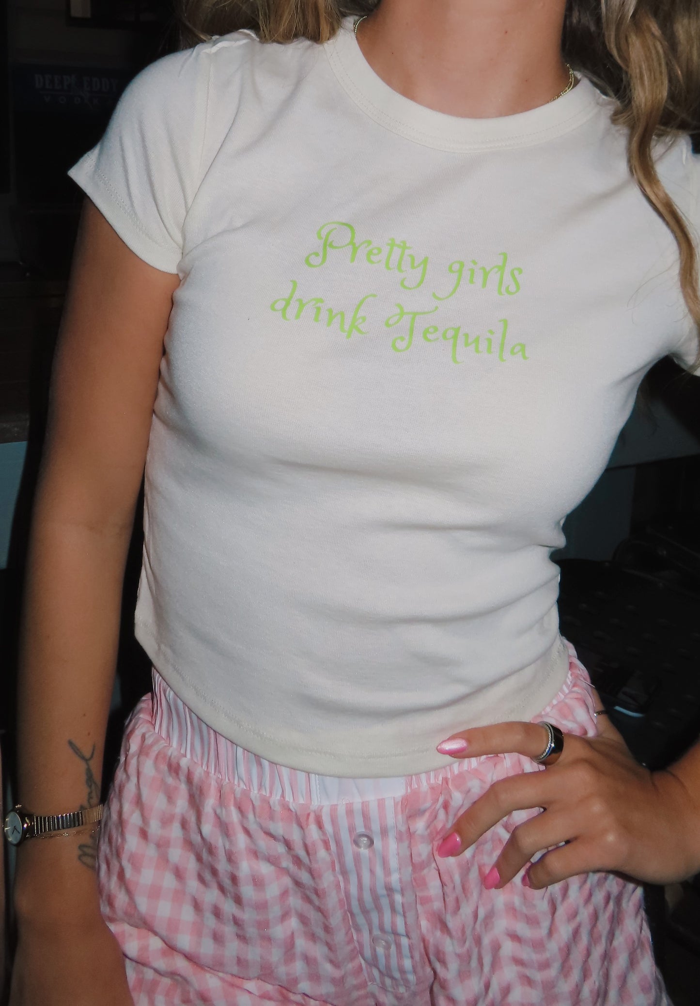 Pretty Girls Drink Tequila Baby Tee