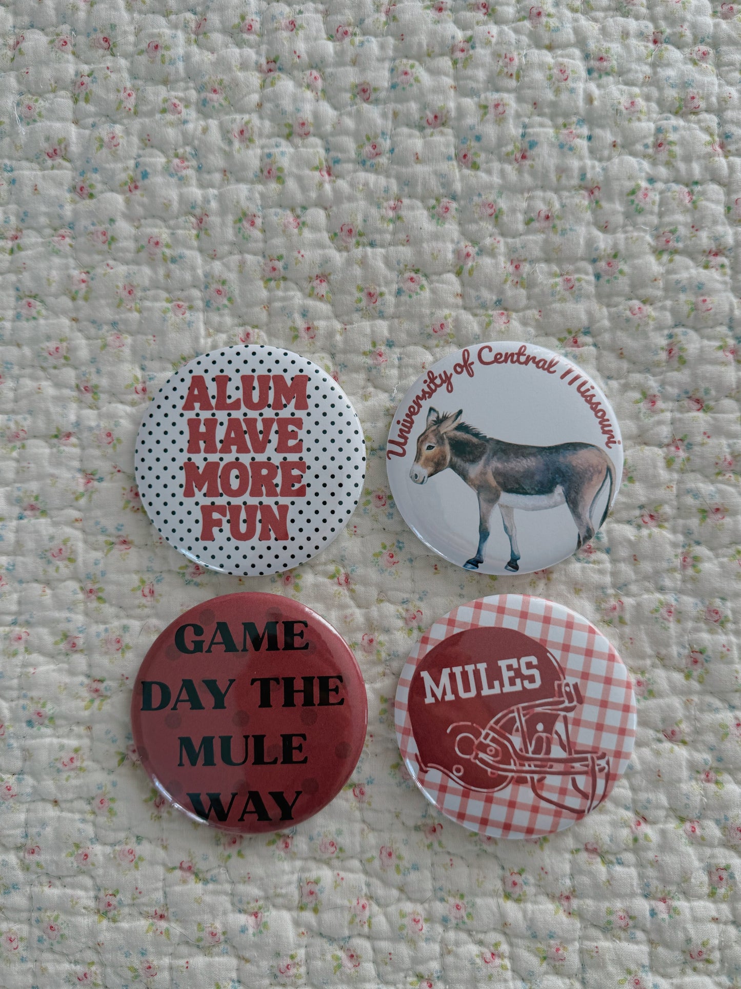 University of Central Missouri Gameday Buttons