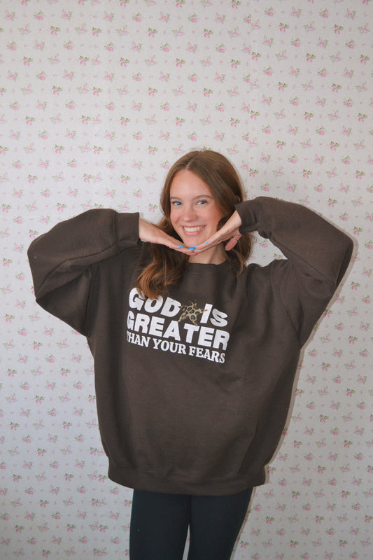 God is greater crewneck