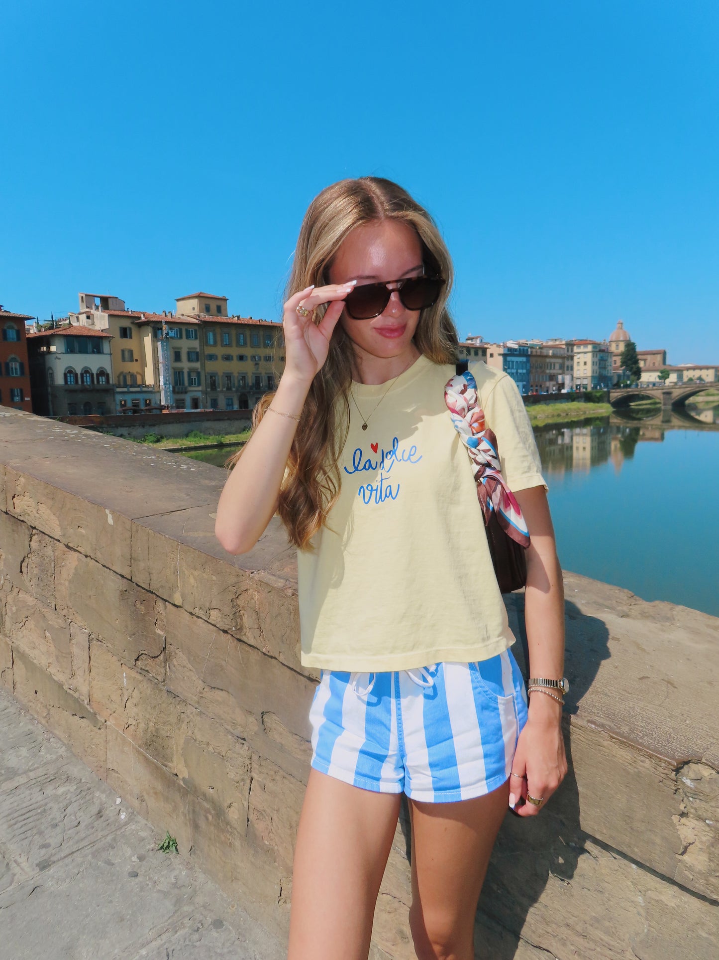 La dolce vita boxy tee
