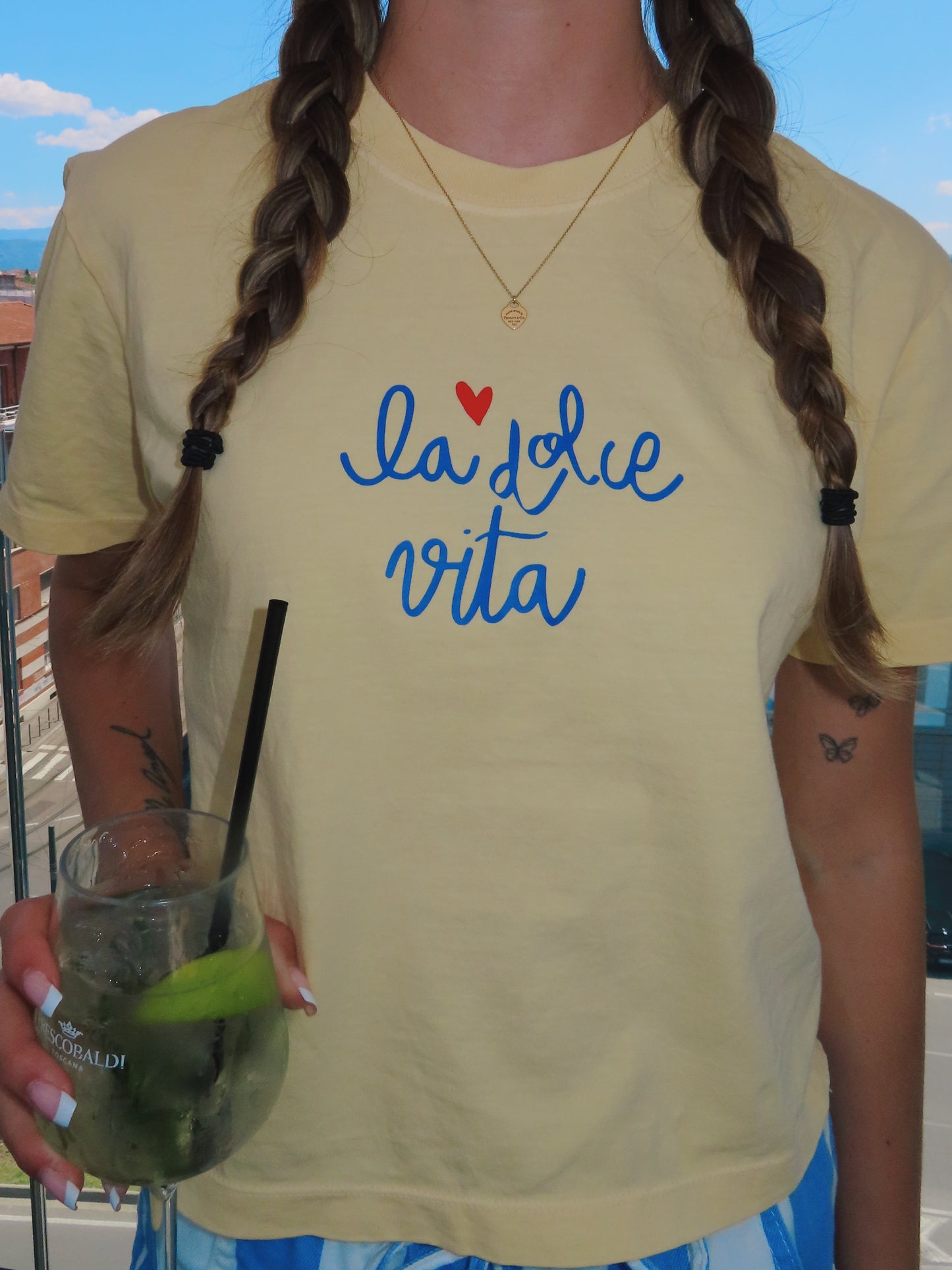 La dolce vita boxy tee
