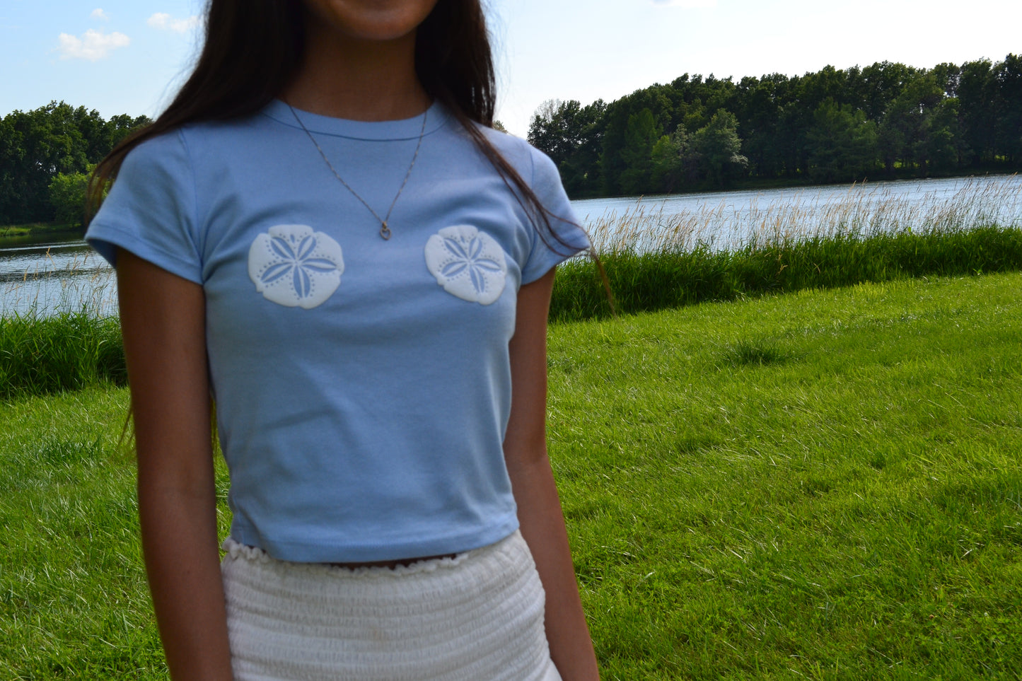 Sand dollar baby tee