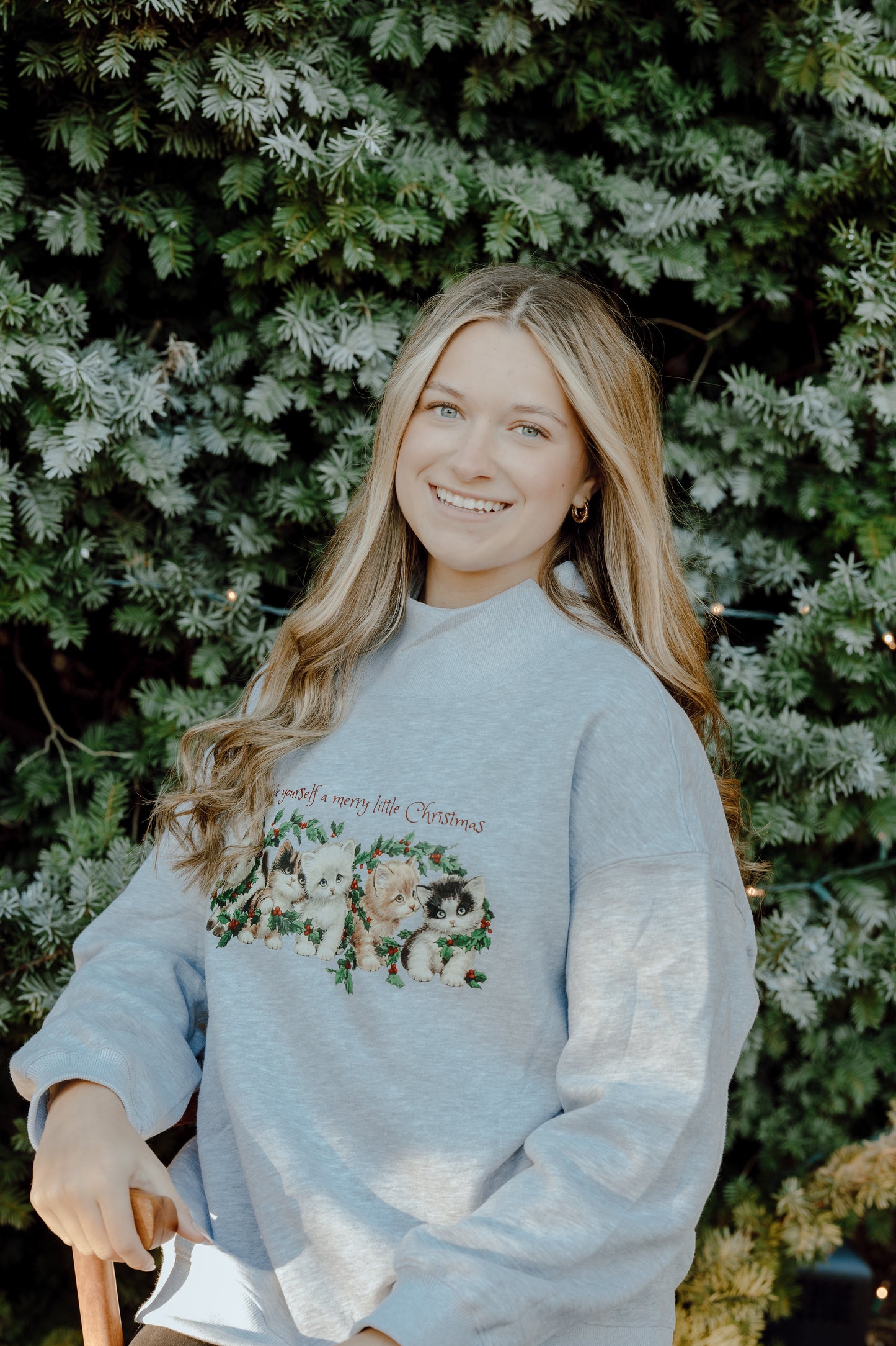 Have yourself a Merry little Christmas mock neck